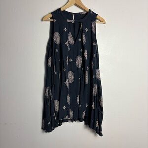 Free People Sleeveless Tree Swing Tunic Medallion Size Medium‎ Boho